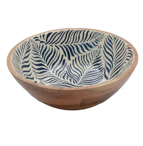 <b>Christmas</b> Party <b>Serving</b> Use Wooden <b>Bowls</b> with Enameled Printed Amazing Design Looking Beautiful for Selling - Product Image 5
