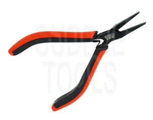 Alicates de punta plana súper finos Micro pequeños, alicates de mordazas lisas, herramienta de acero para relojería, joyería, herramientas de fabricación de joyas, negro, 115mm - Product Image 3