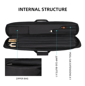 Pelove <span class=keywords><strong>2</strong></span>/4 nối hồ bơi <span class=keywords><strong>Cue</strong></span> Trường hợp với <span class=keywords><strong>1</strong></span>/<span class=keywords><strong>2</strong></span> Rod hộp thiết kế di động - Product Image 4