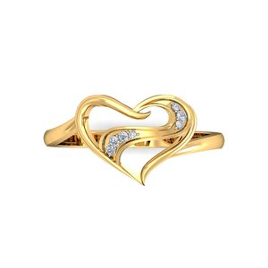 แหวนเพชร ishi 18K สีทองประดับเพชรที่ดูมีสไตล์สำหรับเด็กผู้หญิง - Product Image 5