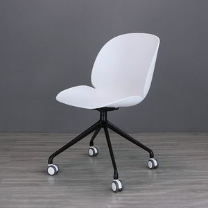 Fauteuil inclinable moderne BFG043 Beetle avec fonction extensible, en similicuir, pieds en bois et métal, roulettes, pour ameublement domestique - Product Image 4