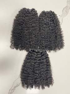 Haute qualité crépus bouclés 100% Extensions de cheveux humains vietnamiens Double dessiné tissage cheveux cuticule alignés pour les femmes noires - Product Image 6