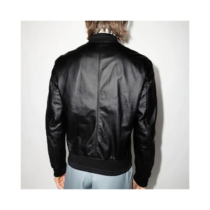 2022 vestes en cuir véritable élégantes pour hommes 100% chaudes avec décoration en fourrure et col à capuche manteau d'hiver à motif imprimé Offre Spéciale - Product Image 2