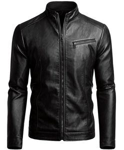 Veste en cuir pour homme ZEEWAN SPORTS WEAR, tissu en toile, col montant, logo frontal, imperméable, respirante, doublure en laine, vente chaude - Product Image 2