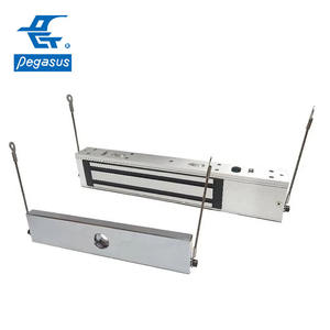 Pongee PML-1101K 270KG Electromagnetic Lock Safety Strap 600LBs <b>Magnetic</b> Security RFID/Exit <b>Button</b> Unlock 12V/24V High Safety - Product Image 2