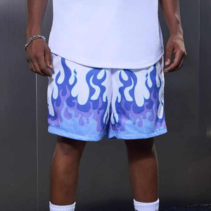 Short en maille respirant confortable à coupe ample de couleur personnalisée Shorts en maille pour le sport et l'entraînement - Product Image 1