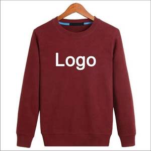 Sweat-shirt en molleton 100 % coton personnalisé pour homme, avec logo brodé sur le devant, col rond, pull-over, écologique et respirant, vente en gros - Product Image 5