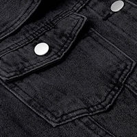 Vente en gros de vestes en jean courtes bleues Vestes en jean à col rabattu et à la mode vintage délavé pour femmes OEM à prix raisonnable