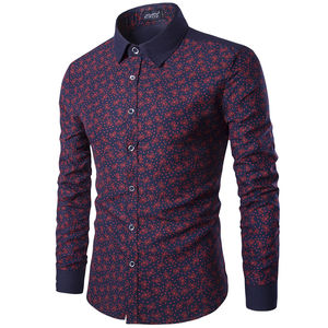 Camisa de manga larga para hombre con estampado personalizado de nuevo diseño de calidad premium de color atractivo de Bangladesh - Product Image 6