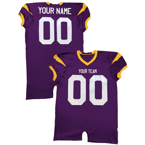 Maillot de football américain dégradé personnalisé maillot de haute qualité avec broderie chemises respirantes pour adultes - Product Image 4