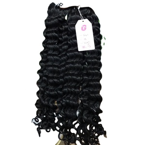 Prix de gros sur l'extension de cheveux vietnamiens Remy à double trame à la machine tissage de cheveux vierges profondément bouclés teints - Product Image 2