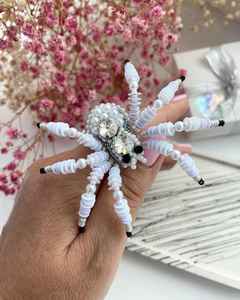 Broches perlées Broche design faite à la main. Accessoires de haute qualité. Broche design unique. Baby shower meilleur cadeau. - Product Image 3