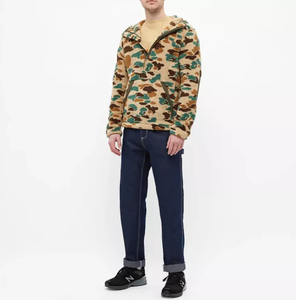 Veste polaire à fermeture éclair, unie, chaude, col montant, fermeture éclair intégrale, veste d'hiver unie pour adulte - Product Image 2