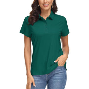เสื้อโปโลผู้หญิง แขนสั้น ผ้าฝ้าย ระบายอากาศ ทรงสลิม ใส่สบาย เหมาะสำหรับเล่นกอล์ฟ เทนนิส ทำงาน หรือเป็นยูนิฟอร์ม รับผลิตแบบ OEM ODM ขายส่งจำนวนมาก - Product Image 2