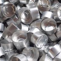 Photophore en aluminium tasses vides mèches en coton pour bougies chauffe-plat bricolage faisant des récipients de cire vides pour la fabrication de bougies