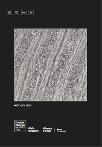 กระเบื้องปูพื้นพอร์ซเลนเคลือบด้าน ขนาด 600*600 มม. หนา 8 มม. สไตล์โมเดิร์น สำหรับใช้ภายในอพาร์ทเมนต์ ป้องกันคราบสกปรก ดูดซับน้ำได้ต่ำ - Product Image 6