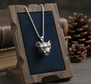 925 argent rhodium lien chaîne collier tenue quotidienne ours Animal pendentif plaqué or minimaliste bouddhisme mode cadeau pour les femmes - Product Image 2