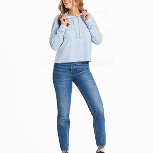 Sudadera Holgada de Mujer a Precio Bajo, Sudadera Holgada de Mujer en Tela de Algodón Premium, Atuendo Informal Transpirable - Product Image 3