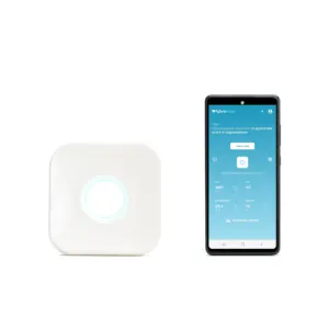 Iot sensor inteligente para área interna, sensor inteligente de qualidade de ar com conexão wi-fi e sensor de co2, umidade, aplicativo móvel tvoc, montagem na parede para casa