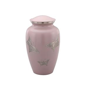 Urnes de crémation blanches au Design argenté classique, fournitures de funérailles en métal de haute qualité pour les cendres humaines à faible coût - Product Image 4