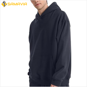 Sweat à capuche coupe ample personnalisé pour les couples, pull à capuche en polaire, sweat à capuche surdimensionné décontracté unisexe basics/coton mélangé - Product Image 3