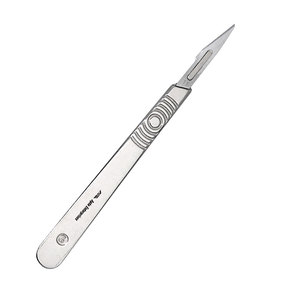 Cuchilla de Bisturí Manual de Acero Inoxidable, Mango de 12 cm, Duradera, Reutilizable, Quirúrgica, para Cortes Precisos en Procedimientos Médicos - Product Image 3