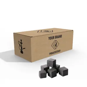 Best Quality Premium Hookah Charcoal Wholesale Shisha Charcoal <b>Coconut</b> Customizing Your Own Brand Indonesia Factory - Product Image 1