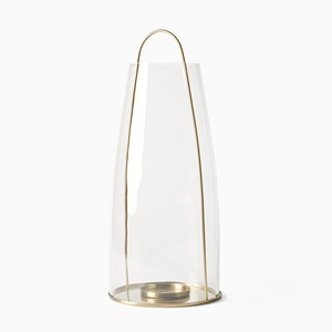 Antique <b>Brass</b> Candle Holders Contemporary & Modern Home & Christmas Decor Wood <b>Lanterns</b> & Candle Jars - Product Image 1