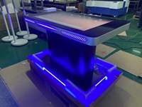 DEDI Manufacturing 43 pouces Multi Touch Étanche Interactive Lcd Écran Café Table De Jeu Intelligente Avec Tactile Pour Mall Restaurant