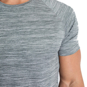 Venta caliente hombres deportes gimnasio camiseta ultraligera atlética Jogging manga corta Camiseta transpirable gimnasio camiseta para hombres - Product Image 5