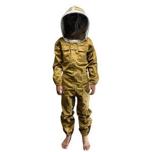 Veste d'apiculture de vêtements d'apiculture de coton de prix usine avec le voile et la fermeture éclair - Product Image 1