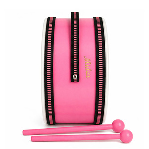 Midex Orf-TF-13PK Orff Instruments - Pink Kids' <b>Drum</b> with Strap & Floor <b>Drum</b> - Product Image 3