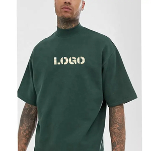 Camiseta de gran tamaño personalizada para hombre, camiseta de talla grande de algodón 100% con logotipo estampado, camisetas grandes y altas, camisetas holgadas personalizadas para hombre - Product Image 1