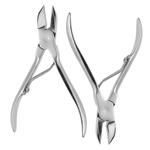 Ensemble de coupe-ongles à usage professionnel en acier inoxydable poli miroir 4.5 pouces ensemble de coupe-ongles podiatrie - Product Image 1