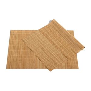 Handmade Foldable Vintage Elegant Basic <b>Rectangle</b> Bamboo Table <b>Placemats</b> Bamboo Dining <b>Placemat</b> Wholesale - Product Image 1