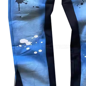 กางเกงวอร์มผ้าซักกรดสำหรับผู้ชายทรงบานออกแบบออกแบบได้ตามต้องการ - Product Image 5