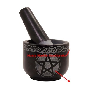 Cuenco trituradora de esteatita de calidad superior, mortero de laboratorio y Maja, molinillo de semillas de hierbas de cerámica, juego de triturador de pastillas, cuencos de molinillo - Product Image 3