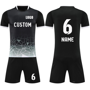 Ensemble de football jaune noir à séchage rapide personnalisé en gros pour l'été automne coupe automatisée 100% polyester économique et élégant - Product Image 1