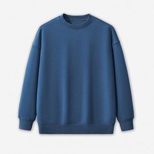 Meilleures ventes de sweats à col rond couleur unie vente en gros unisexe à manches longues épaule tombante femmes sweats conception imprimée personnalisée - Product Image 4