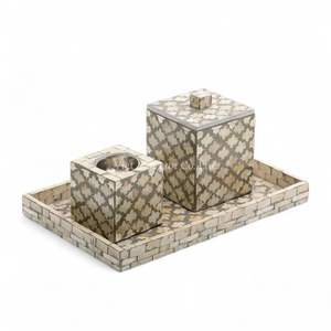 Brûleur d'encens en nacre religieuse de qualité supérieure pour cadeau de luxe, vente en gros, style islamique, décoration de la maison en provenance du Vietnam - Product Image 1