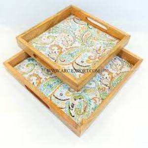 ถาดไม้ทำด้วยมือและของตกแต่งโต๊ะอาหารถาดสำหรับใช้ในงานปาร์ตี้เครื่องใช้ในครัวดีไซน์ที่น่าชื่นชม - Product Image 6