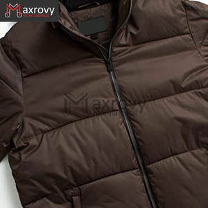 Abrigo acolchado clásico recortado de alta calidad para hombre, prendas de vestir exteriores de invierno de manga larga, tela de lona duradera cómoda para trabajar - Product Image 2