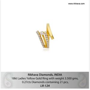 Quality Assured Pure Yellow Gold Wedding <b>Ring</b> For Bridal Betrothal with <b>Diamonds</b> <b>Ring</b> At Best Price By Supplier - Product Image 2