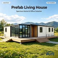 Maison conteneur extensible de 40 pieds à un étage de haute qualité, maison modulaire préfabriquée, villa de luxe