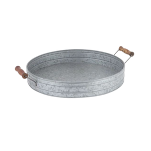 Plateau dernière conception ovale en métal fabriqué grand plateau de service en aluminium martelé pour la décoration de la maison et du bureau - Product Image 6