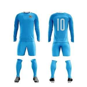 新款最新印刷定制标志足球服/定制训练和运动服足球服