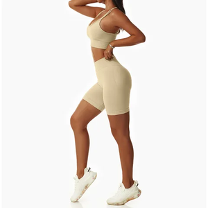 Ropa de entrenamiento de LICRA transpirable, ropa deportiva, conjunto de Yoga sin costuras, Ropa Deportiva para Mujer, Yoga, gimnasio, ropa atlética, conjuntos de Fitness - Product Image 4