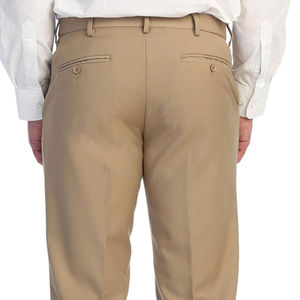 Pantalon de Costume Professionnel Homme Coupe Droite Classique Formelle Tissu Toile Respirant Taille Moyenne Poids Moyen - Product Image 4