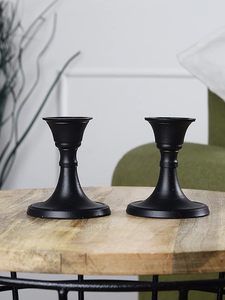 <b>Cheap</b> Metal Fancy Wedding Decorative Candlesticks Stand Metal in Iron Black Powder Coating Luxury <b>Candle</b> Holder for Home Decor - Product Image 3