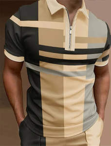 Polo para Hombre de 220g, Mezcla de Poliéster/Algodón, Tinte Liso, Ligero, Transpirable, Talla Grande, Corte Holgado, Diseño Sólido con Logotipo, Gran Venta - Product Image 6